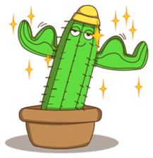 Yellow Capped Cactus sticker #6892282