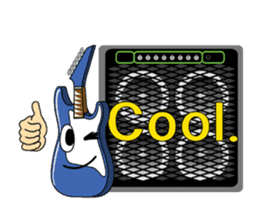 Guitar and Amp for Rock Guitarist. sticker #6892387