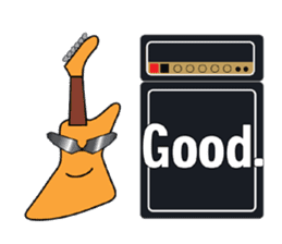 Guitar and Amp for Rock Guitarist. sticker #6892390