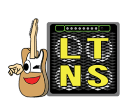 Guitar and Amp for Rock Guitarist. sticker #6892406