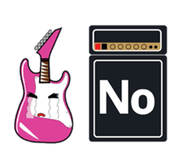 Guitar and Amp for Rock Guitarist. sticker #6892408