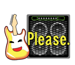 Guitar and Amp for Rock Guitarist. sticker #6892411