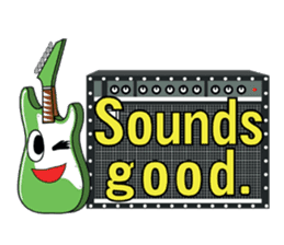 Guitar and Amp for Rock Guitarist. sticker #6892414
