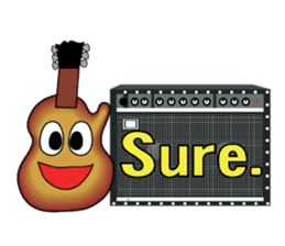 Guitar and Amp for Rock Guitarist. sticker #6892415