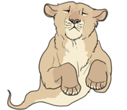 lion Sticker sticker #6892576