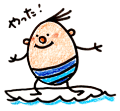 Surfing life of Tamabo sticker #6892758