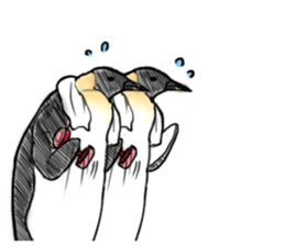 Little penguin by 154 sticker #6894466