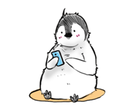 Little penguin by 154 sticker #6894467