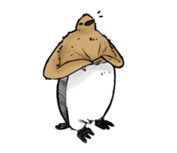 Little penguin by 154 sticker #6894468
