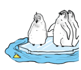Little penguin by 154 sticker #6894477