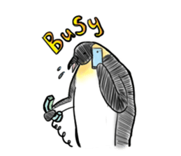 Little penguin by 154 sticker #6894478