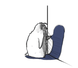 Little penguin by 154 sticker #6894483