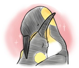 Little penguin by 154 sticker #6894484