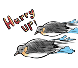 Little penguin by 154 sticker #6894486