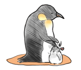 Little penguin by 154 sticker #6894488