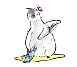 Little penguin by 154 sticker #6894492