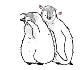 Little penguin by 154 sticker #6894495