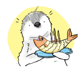 Little penguin by 154 sticker #6894497