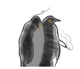 Little penguin by 154 sticker #6894499