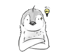 Little penguin by 154 sticker #6894502