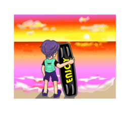 Wakeboarding Boy B sticker #6894565