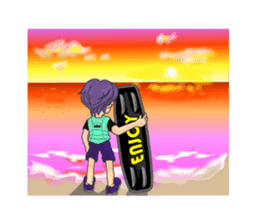 Wakeboarding Boy B sticker #6894565