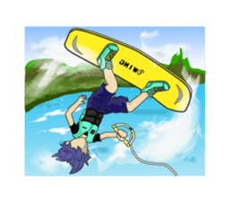 Wakeboarding Boy B sticker #6894576