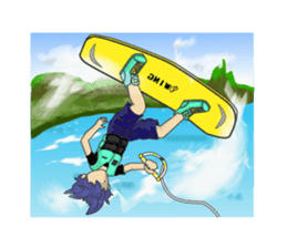 Wakeboarding Boy B sticker #6894576