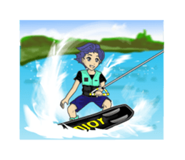 Wakeboarding Boy B sticker #6894577
