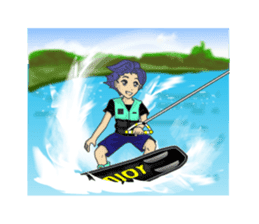 Wakeboarding Boy B sticker #6894577