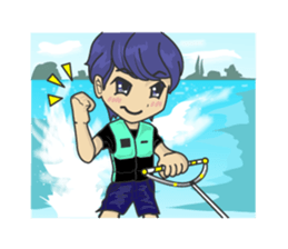 Wakeboarding Boy B sticker #6894579
