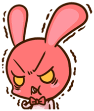 Pink rabbit Usa sticker #6895413