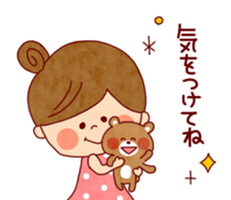 Summer Sticker-girl&animals- sticker #6895697