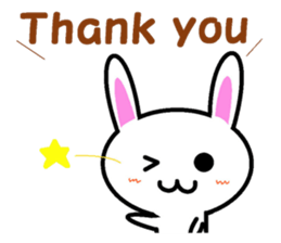 I greet by Mr. rabbit. sticker #6895753