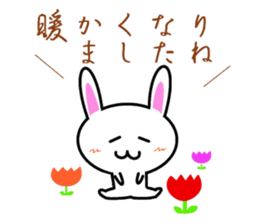 I greet by Mr. rabbit. sticker #6895760