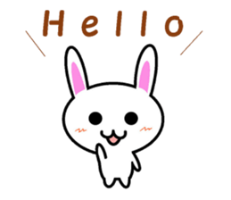 I greet by Mr. rabbit. sticker #6895764