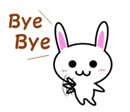 I greet by Mr. rabbit. sticker #6895765