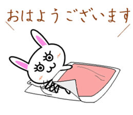 I greet by Mr. rabbit. sticker #6895767