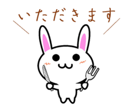 I greet by Mr. rabbit. sticker #6895790