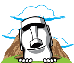 World of Moai sticker #6896112