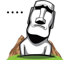 World of Moai sticker #6896132