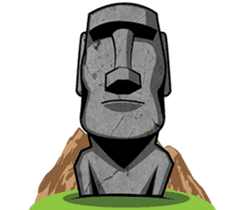 World of Moai sticker #6896134
