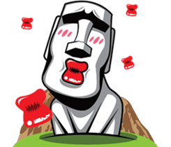 World of Moai sticker #6896144
