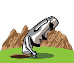 World of Moai sticker #6896150
