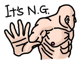 Macho man of mind sticker #6896595