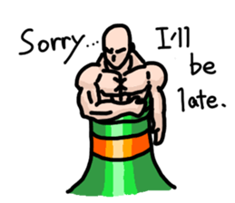 Macho man of mind sticker #6896605