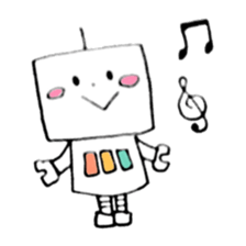 Kind robot sticker #6896712