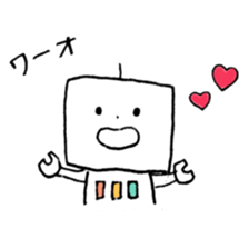 Kind robot sticker #6896719