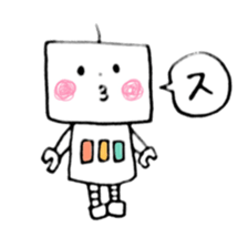 Kind robot sticker #6896729