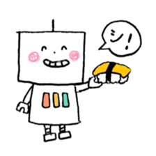 Kind robot sticker #6896731